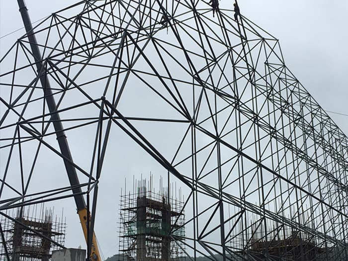 北海球形网架制作
